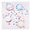 SUNNYCLUE [Secret of the Sea] 1 Set of 6 Types Turquoise Starfish Beads Sea Star Turtle Sea Turtle Hippocampus Parts Shell Beads Alloy Pendant