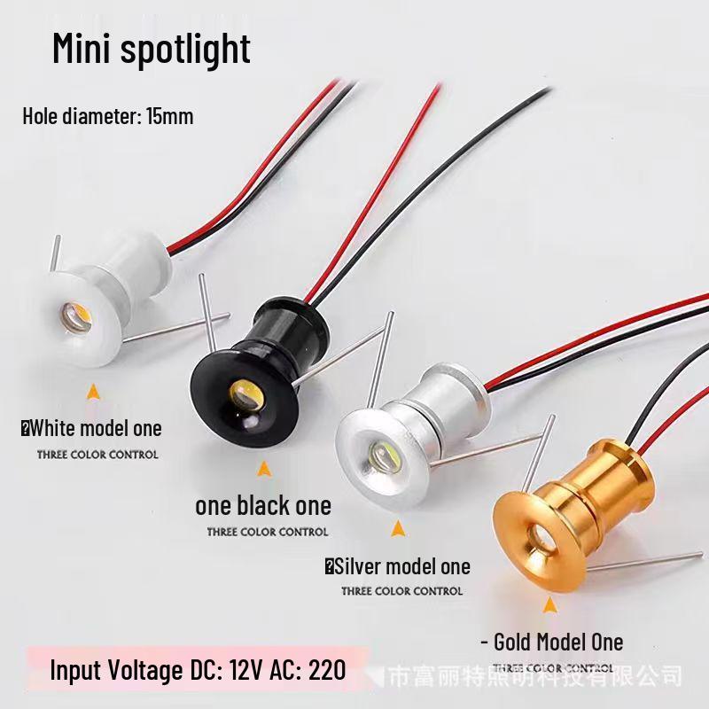 

Dimmable Mini LED Spotlight 12V 1W for Starry Sky Background Wall/Ceiling Light 12V 1W Silver Standard
