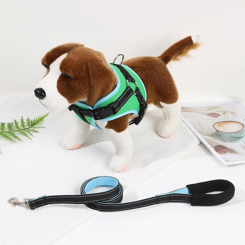 

Собачий поводок, новый тренировочный взрывозащищенный собачий поводок жилетного типа телескопический поводок взрывоопасная шлейка для питомца S