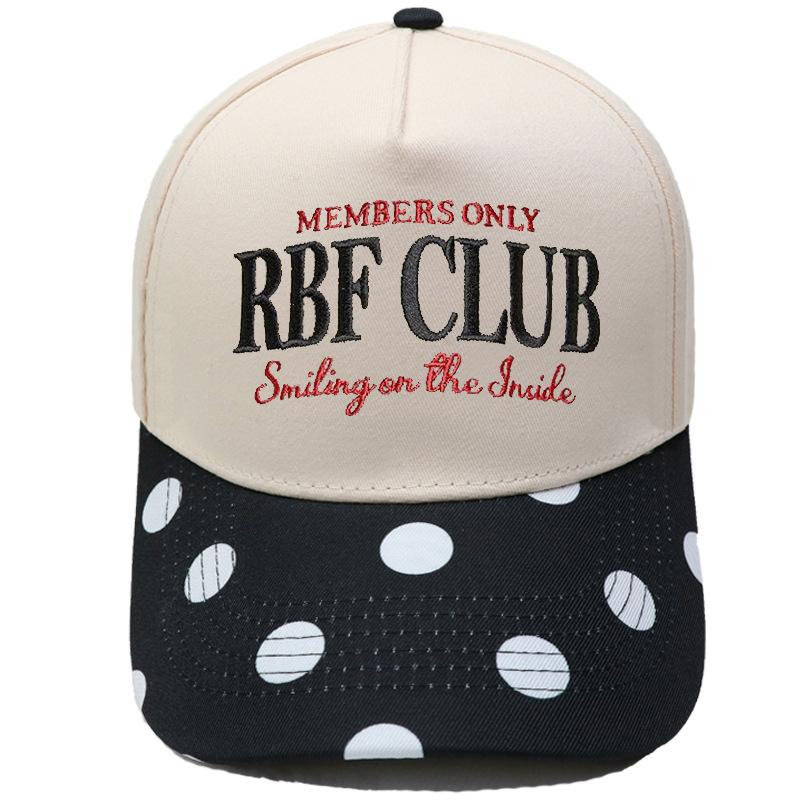 RBF CLUB Truck Driver Hat Embroidery Retro Color Matching Baseball Cap European and American Men's and Women's Casual Hat Tide