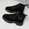 [Warm Winter Boots] Warm, Durable Women's Winter Ankle Boots with Thick Rubber Sole, PU Upper & Breathable Fabric Lining - Versatile for Cold Weather