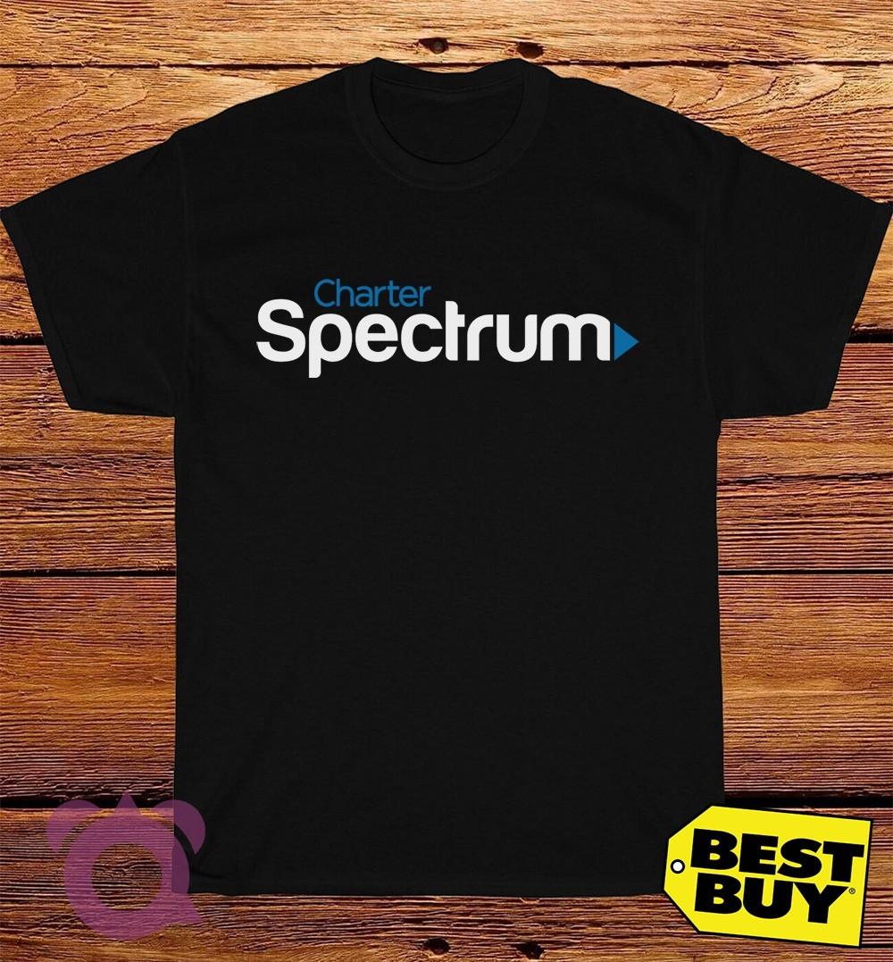 New Charter Spectrum Logo Men s Funny T-Shirt Made In USA Size S to 5XL S