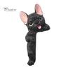 Decorative Wall Plate Sticker 3D French Bulldog Resin Light Switch Cover, Cute Cartoon Dog Socket Creative Ornament Decor, Self-Adhesive Animal