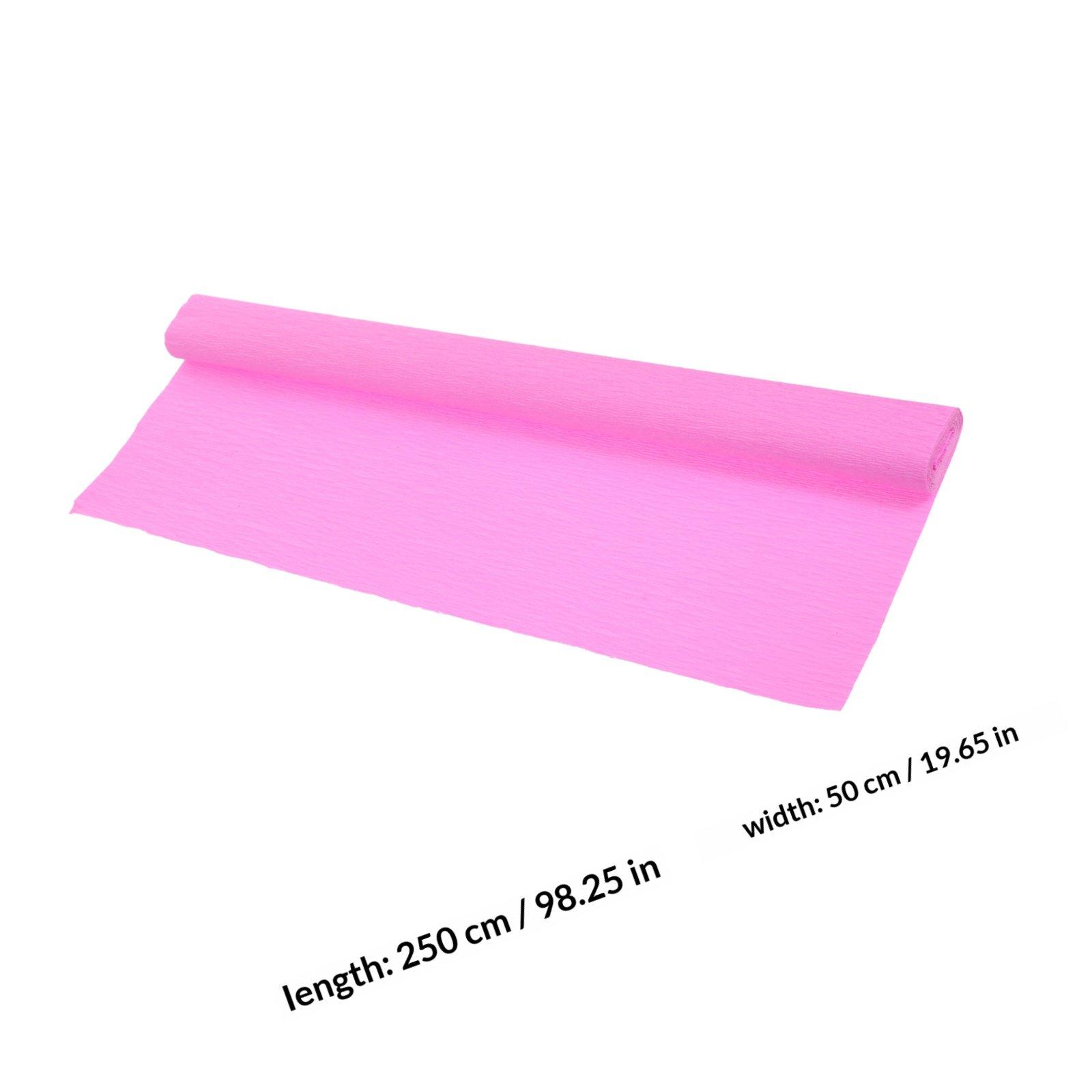 

DIY Crepe Paper Materials 1 Roll for Making Paper Flowers Italian Stretch Craft Projects Birthday Christmas Wedding Party рожевий