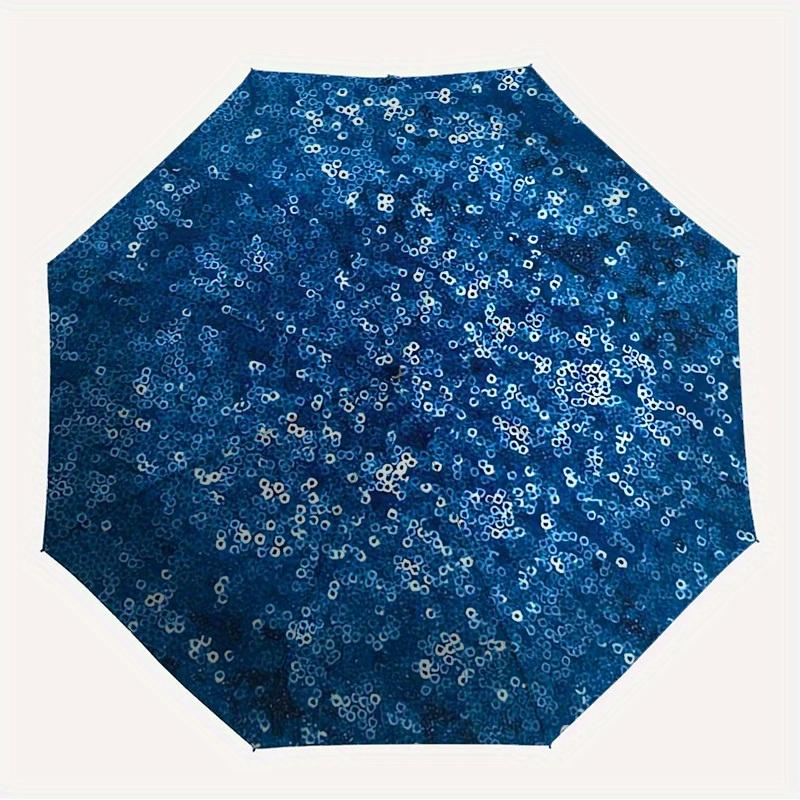 

1pc Blue Sequins Themed High-quality Umbrella,Automatic Opening and Closing Umbrella,Multi-functional Umbrella G0811046