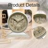 Desk Clock with Retro for Bedroom And Shelf Use