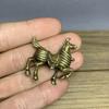 Copper War Horse Figurines Miniatures Lucky Feng Shui Home Decorations Crafts Accessories Desktop Ornaments Brass Tea Pets