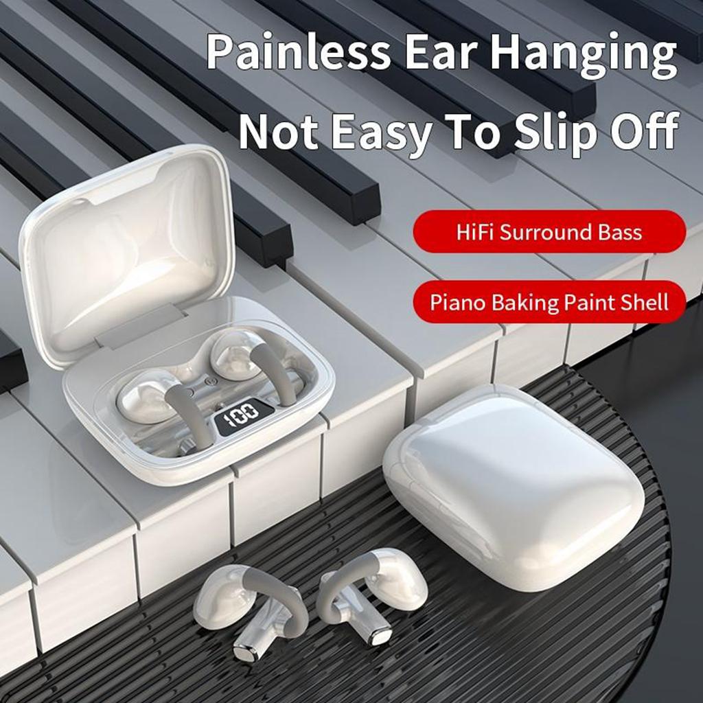 Drahtloses Bluetooth-Headset, schmerzfreies Tragen von Kopfhörern, starker Bass, HiFi-Surround-Sound-Ohrhörer, super lange Akkulaufzeit