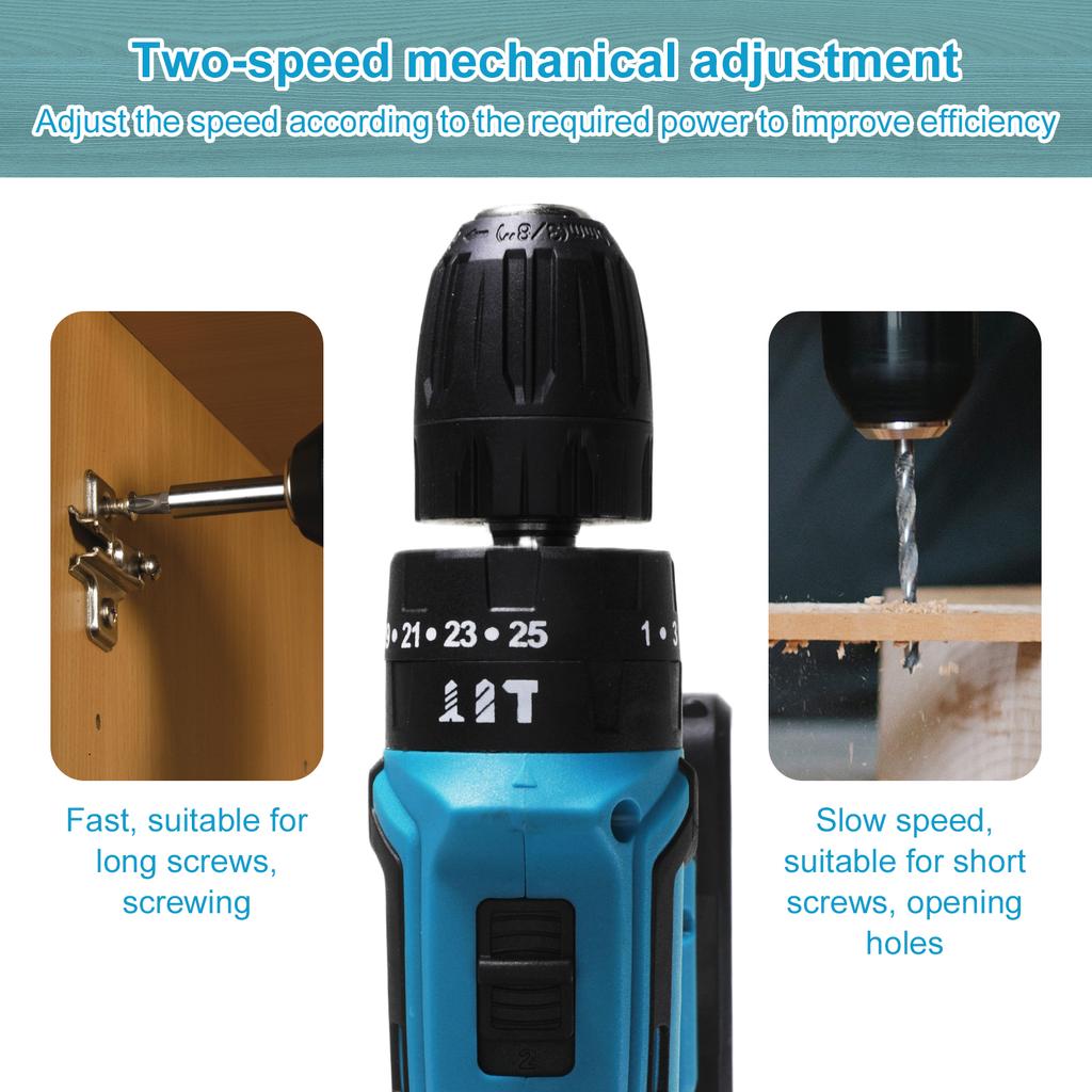 Cordless Drill Machine With Lithium Battery For Long Lasting Smart Steel Portable Cordless Drill