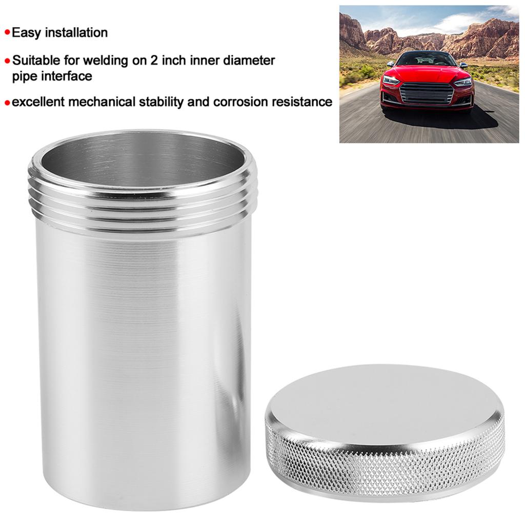 2in Aluminum Alloy Weld On Filler Neck and Cap Fuel Tank Parts Car Refitting