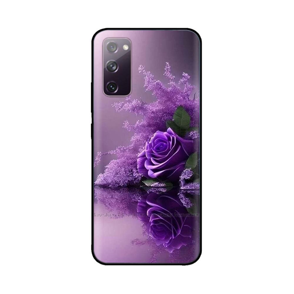 For Samsung Galaxy S20 FE Phone Case Cute Panda Funda Back Cover For Samsung S20 Ultra S20+ Liquid Silicone Protective Bumper