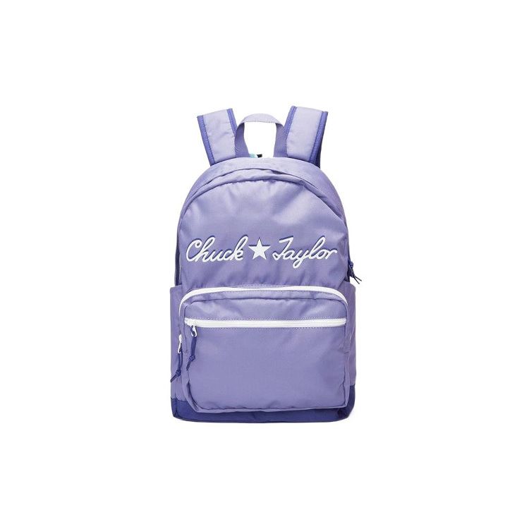 Converse Sports Casual Logo Backpack Unisex Backpacks Purple 10023805-A02 Purple