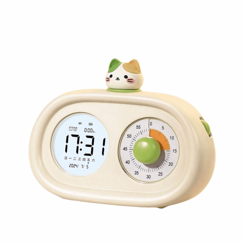 Dual Screen Time Manager Multi Functional Visual Timer New Alarm Clock Student Time Management