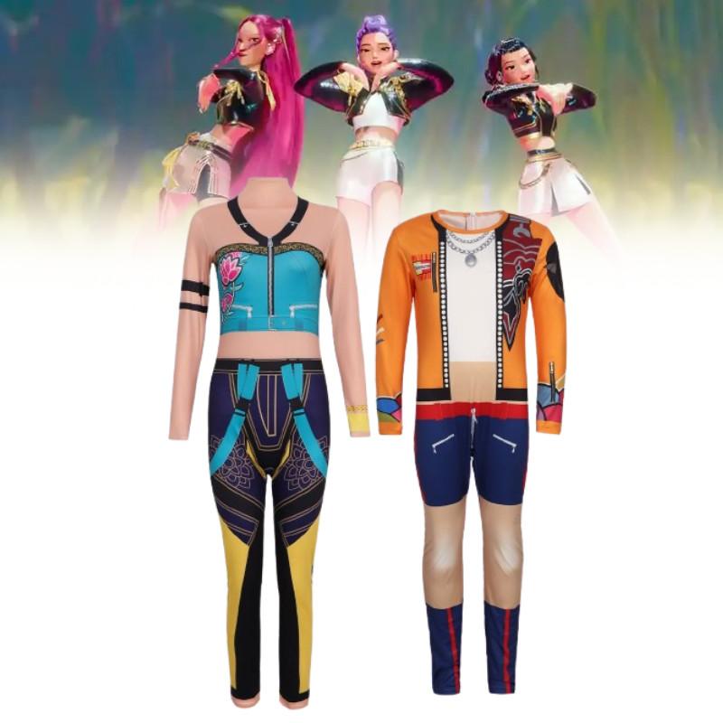 Demon Kpop Hunters Zoey Rumi Cosplay Jumpsuit Costume Performance Halloween