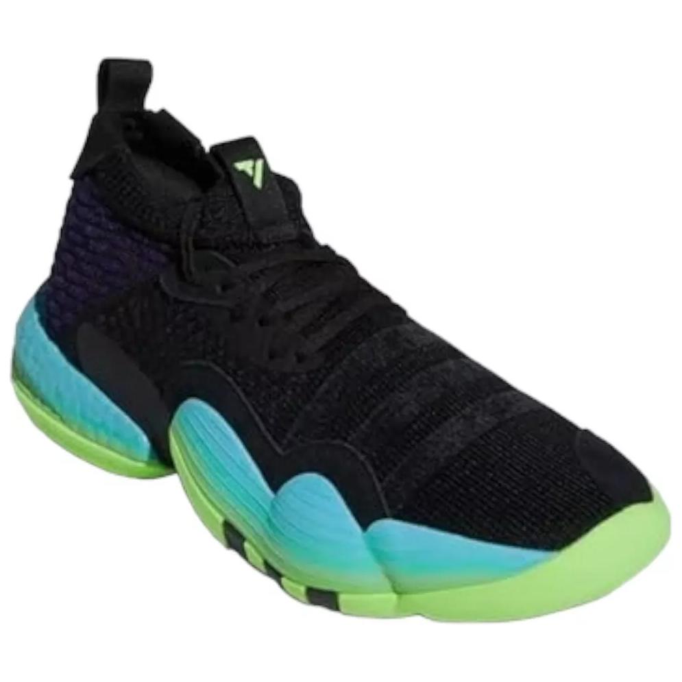 Adidas Trae Young 2.0 Slip Resistant Abrasion Resistant Low top Basketball Shoes Men's Black Green HO6473