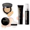 HARIAS Makeup Cushion Foundation Face Makeup Makeup Keeping and Makeup Maintenance Spray (Official) 4-Piece Set (Ochre), Powder, Primer, Mist, Serum,