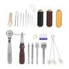 21Pcs     Leather Crochet Hook Needles Sewing Craft Tool Set