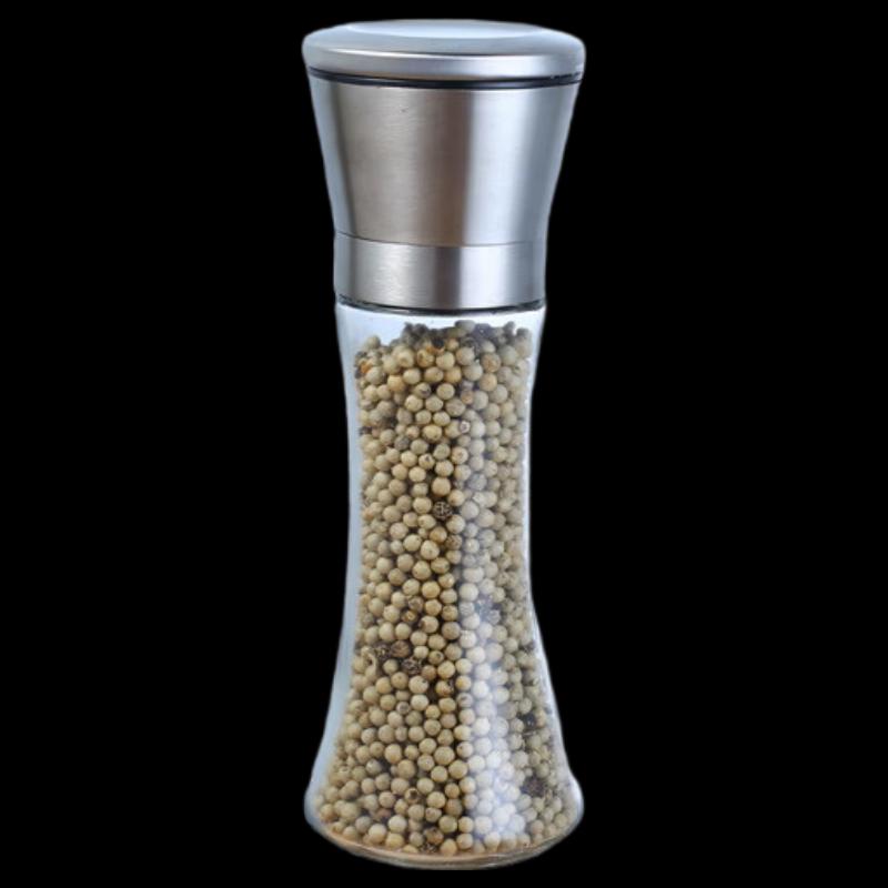 ZhiShi Ручной набор стеклянных мельниц для соли и перца