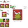 High-resolution Thermal Transfer Printed How The Grinch Stole Christmas Shower Curtain