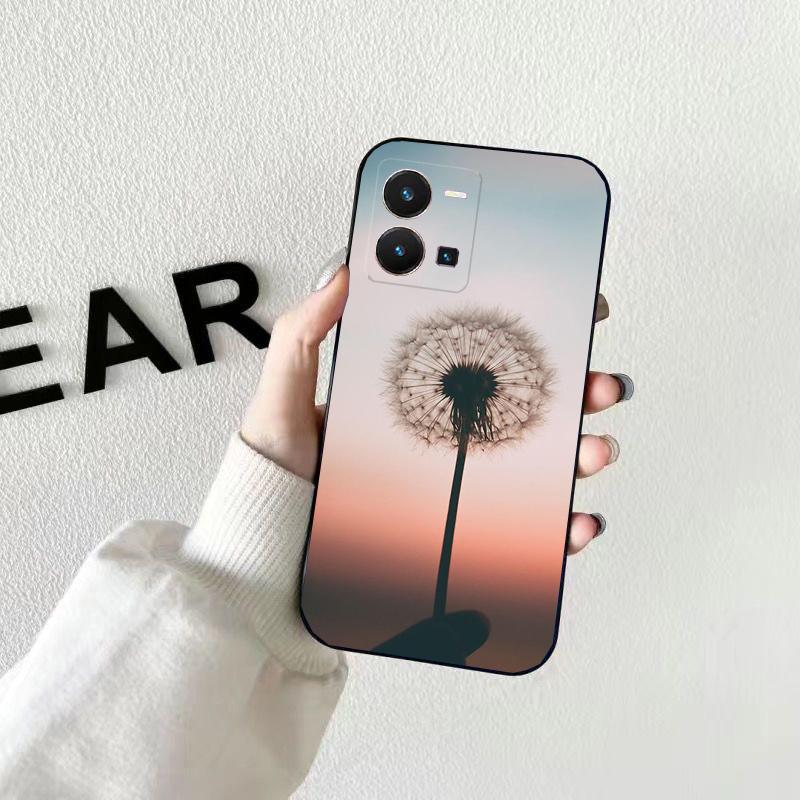 

Чехол для телефона с цветком одуванчика для VIVO Y53S Y33S Y01 Y22S Y31 Y21 Y70 Y21S Y72 V21 V2023 V21E V20 SE iQOO Z8x X100 Pro VIVO iQOO Z8