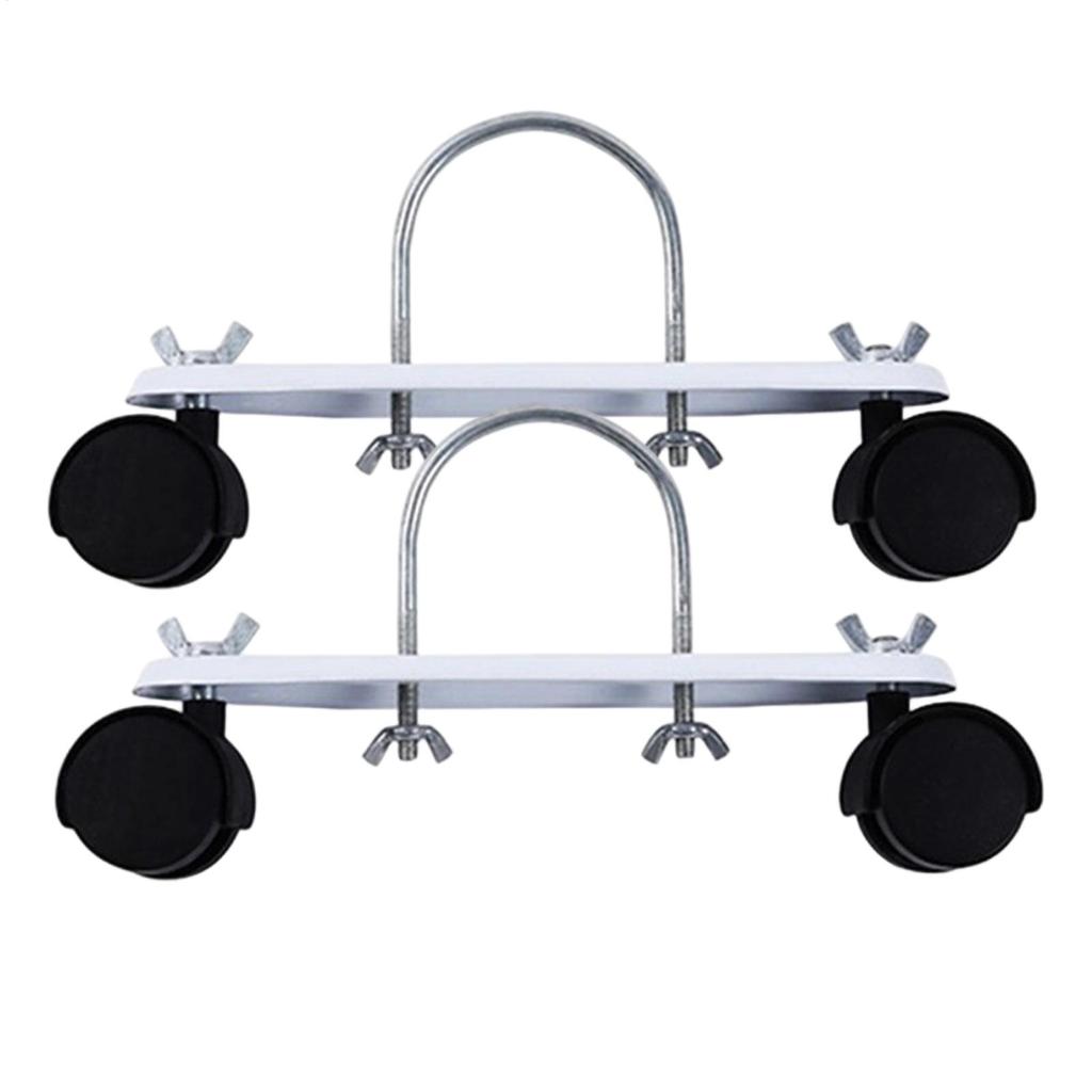 2pcs Electric Oil Heater Bracket Electric Heater Pulley 360 Degree Rotating Oil Heater Frame Caster Accessories for Home