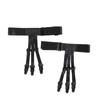 2Pcs Elastic Strap Shirt Holder Stays Non-Slip Locking Clips Leg Braces Loops  Business Accessory