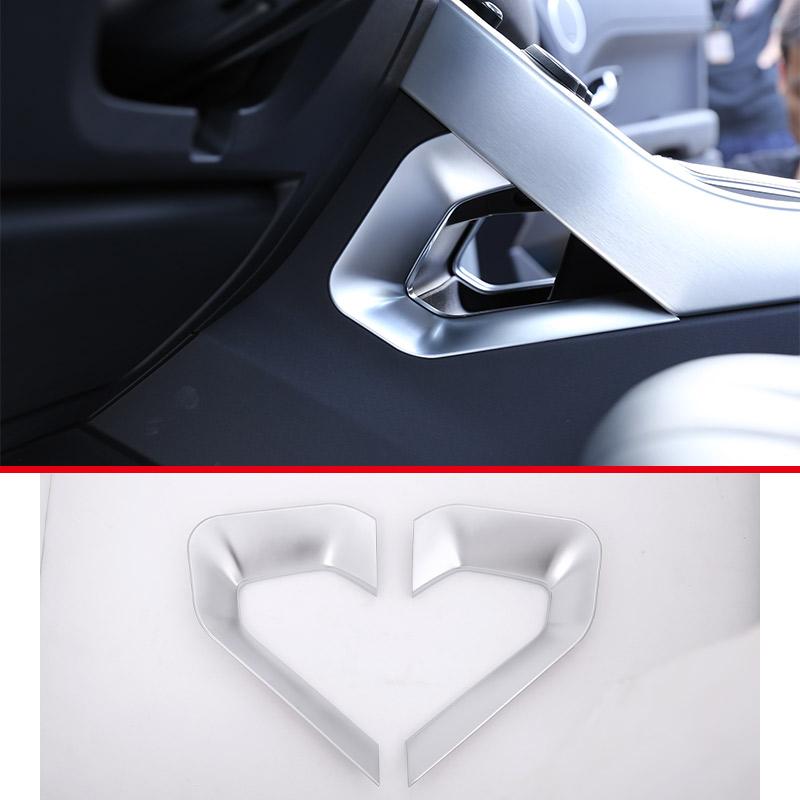 ABS Chrome For Land Rover Range Rover Evoque 2011-2018 Car Interior Gear Shift Console Decoration Cover Stickers Accessories