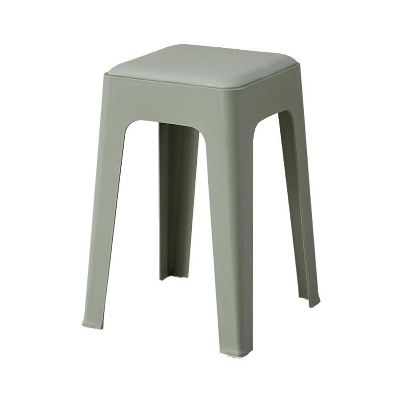 Stackable Upholstered Stool for Home: Simple Style for Living Room, Bedroom, Dining Room, or Adult Seating.