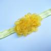 Korean Chiffon Flower Baby Girl Headband - Elastic, Solid Color, Princess Style