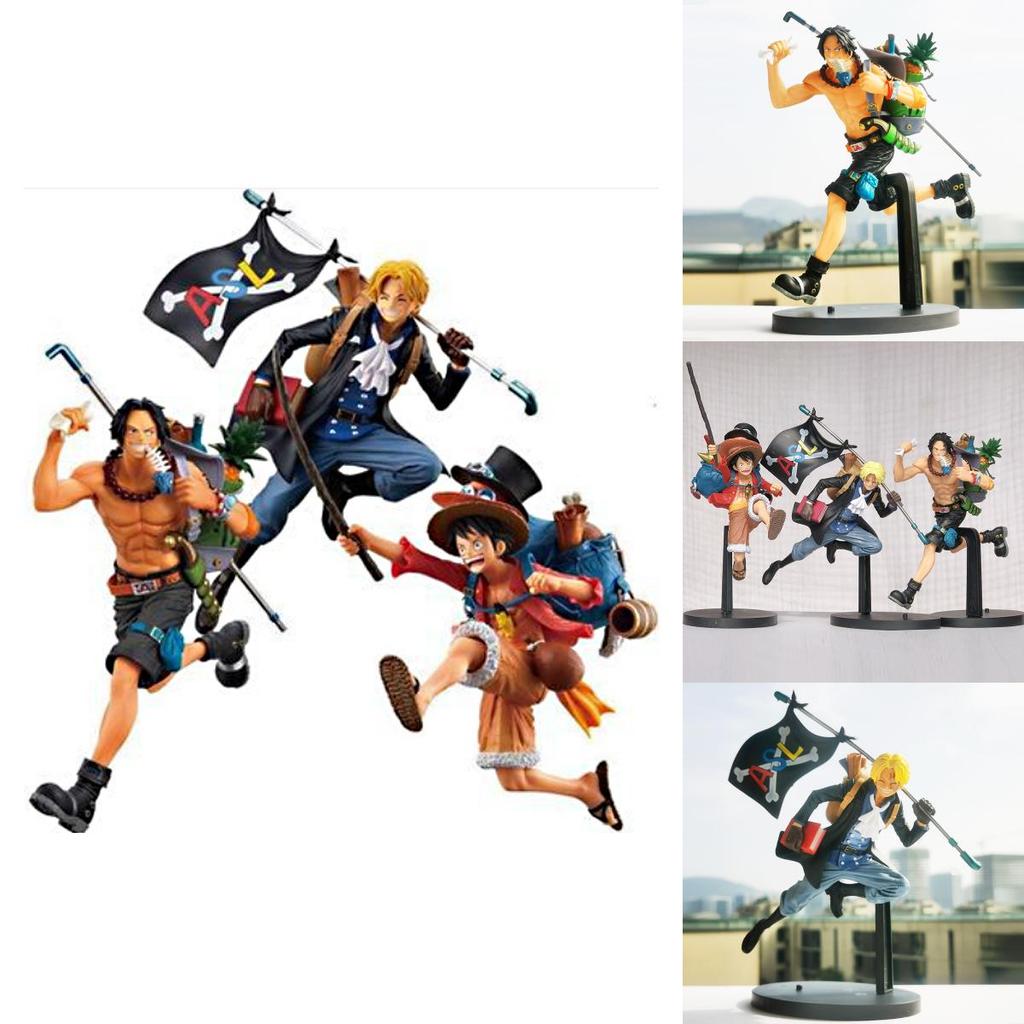 One Piece Running Three Brothers Monkey D Luffy Portgas D Ace Sabo Backpack Collection