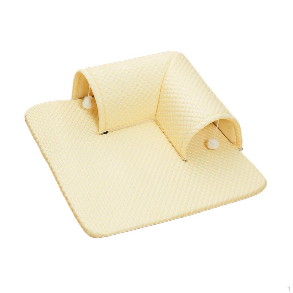 Cat Bed Cooling Mat Multifunction Reversible Easy To Carry Clean Exercising L Molding
