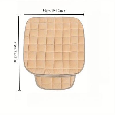 2 Car Seat Cushions, Anti-slip Rubber Base and Storage Bag, Suitable for All Vehicles, Breathable Fabric Car Seat Cushion Cover