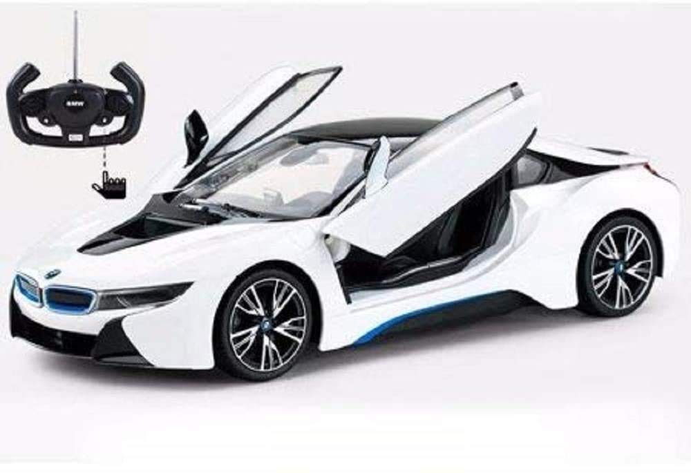 

РАСТАР 1:Радиоуправляемая модель BMW i8 белого цвета масштаба 1/14 со светом, открывающимися и закрывающимися дверями