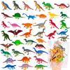 12/24pcs Simulated Dinosaur Model Toy Set Children's Party Gift Birthday Carnival Prize DIY Styling Desktop Decoration Ornaments