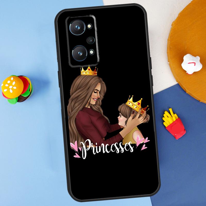 Super Dad Mom Baby Girl Twin For Realme C55 C67 C61 C75 C53 C51 C21Y C25S GT 6 6T 5 GT7 Pro 10 11 12 13 14 Pro Plus Case
