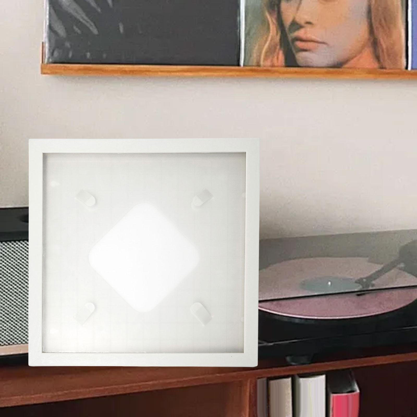 

Держатель альбома в рамке для виниловых пластинок для украшения стены, легкое решение для монтажа белый