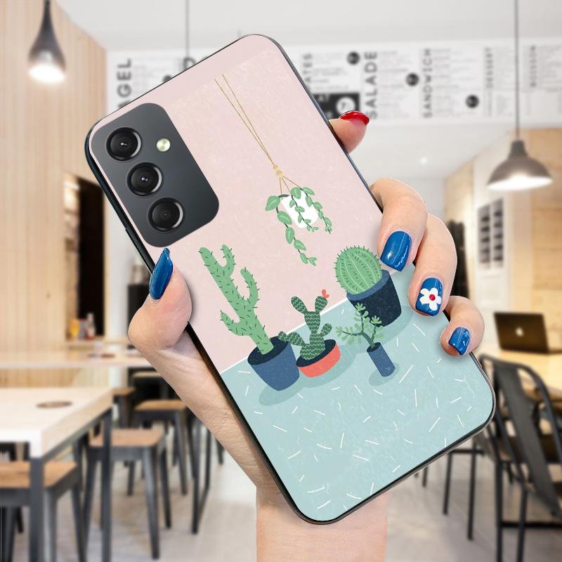 Painted Pattern Phone Case Shockproof Soft Silicone TPU Protective Phone Casing for Samsung Cover