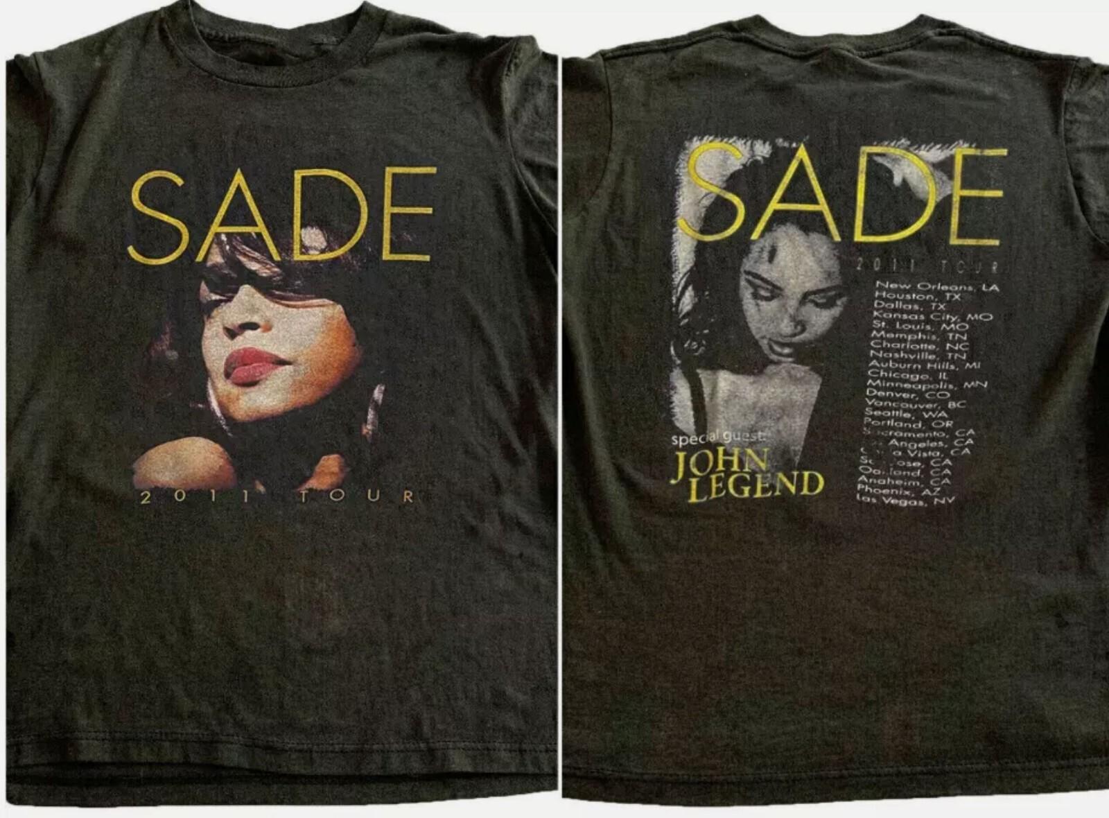 sade 90s 2011 music tour t-shirt XL
