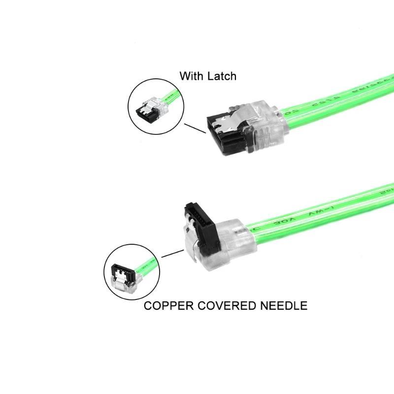 Sata Iii Data Cable Converter Sata 3 Cable For Ssd Hdd Hard Disk Drive High Speed Signal Transmission Cord