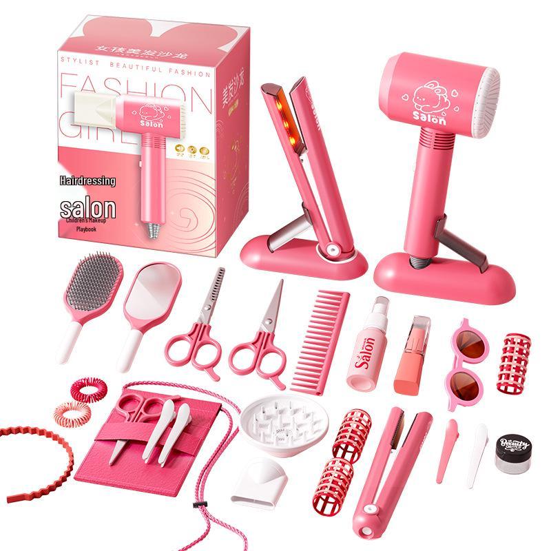 Children's Hairdresser Toy Set: Comb, Straightener & Curling Iron for Girls – Perfect Birthday Gift