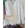 High-end lace shirt women's  early spring new inner bottom shirt high-end European top