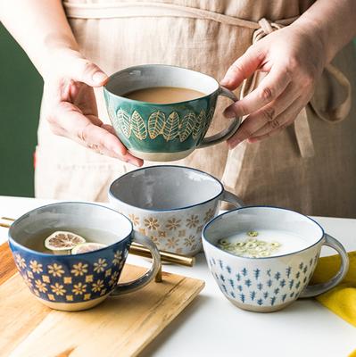Vintage Ceramic Mug Ceramic Coffee Mug Milk Tea Cup Mark Cup Water Glass Unique Gifts Household Supplies