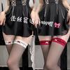 Silky Pure Desire Sexy Stockings Ultra-Thin Lace Knee Socks, Bow Socks