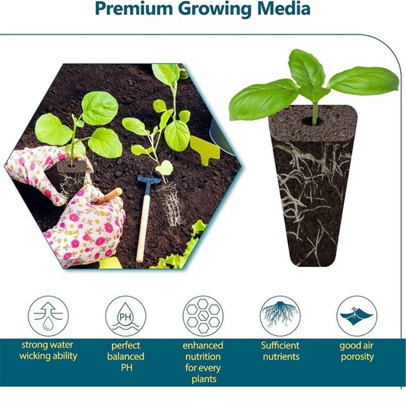 166pcs  Pods Kits Reusable Hydroponics Pods Set Indoor Hydroponics Growing System with Labels Grow Basket Growth Sponges