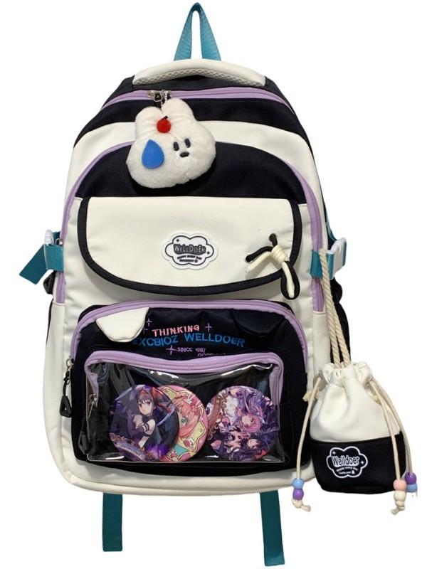 College Style Youth Backpack With Padded Laptop Sleeve And Water Resistant Material