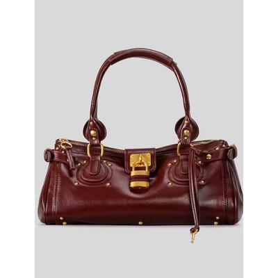 Retro New Lock-up Boston Locomotive Bag Portable Single Shoulder Underarm Rivet Decoration Pillow