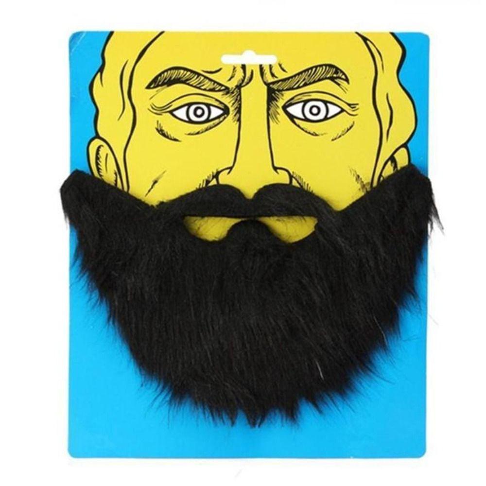 Realistic Halloween Fake Mustache Artificia Realistic Fake Beard Pirate Play   Prom