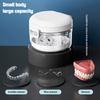 Magnetic Cap Orthodontic Retainer Box Double Layer Denture Soaking Cup  Dental Care