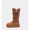 Women's Mid-Calf Gray High-Top Snow Boots 2025 - Thick-Soled, Velvet-Lined Winter Footwear