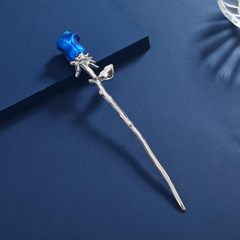 

Новая заколка для волос ципао в китайском стиле с красной розой, нишевая женская, высококлассная современная заколка-диск, персонализированная заколка, головное украшение